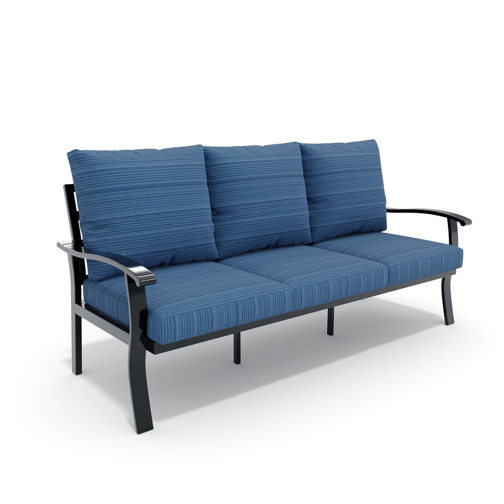 HOMREST Outdoor 3-Seater Sofa - Removable, Washable Cushions, Blue