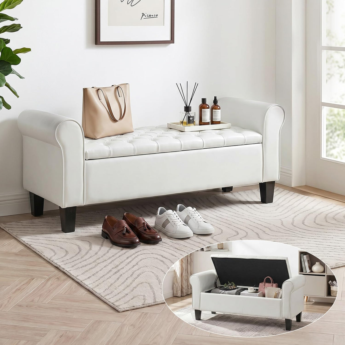 HOMREST 55 storage ottoman bench main