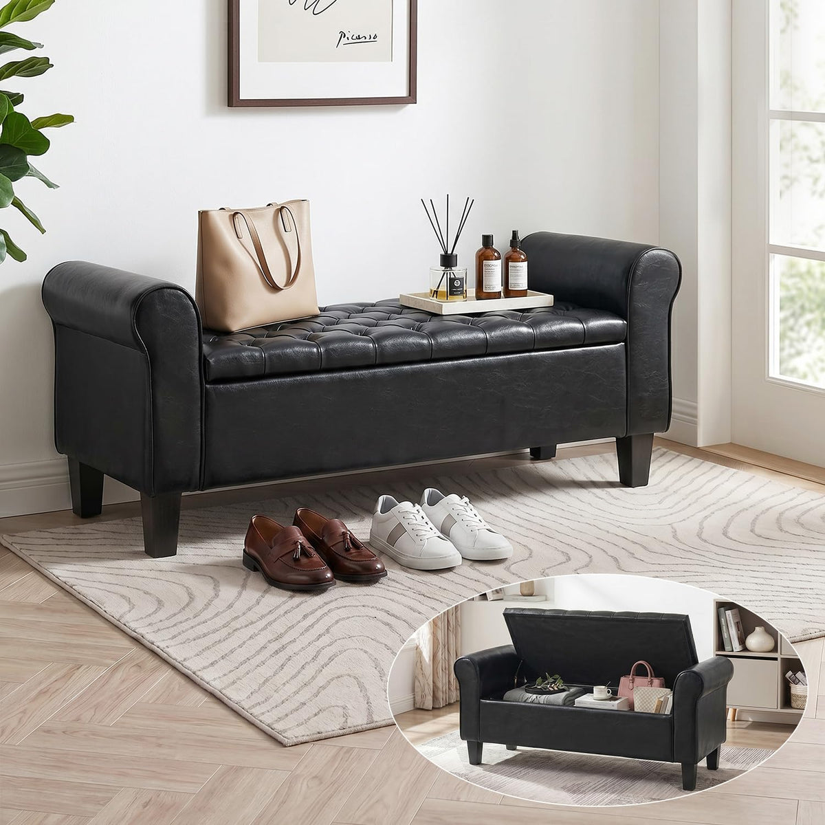 HOMREST 55 storage ottoman bench main