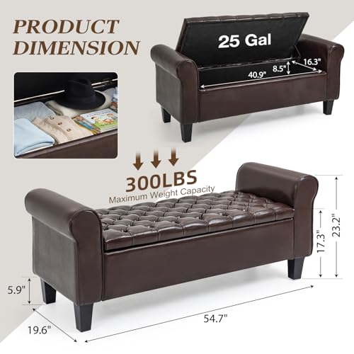 HOMREST 55 storage ottoman bench gallery