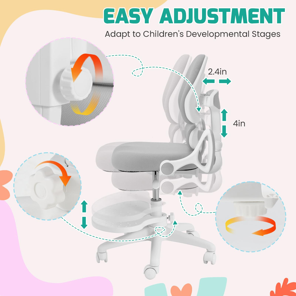HOMREST 2026 new kids ergonomic gallery