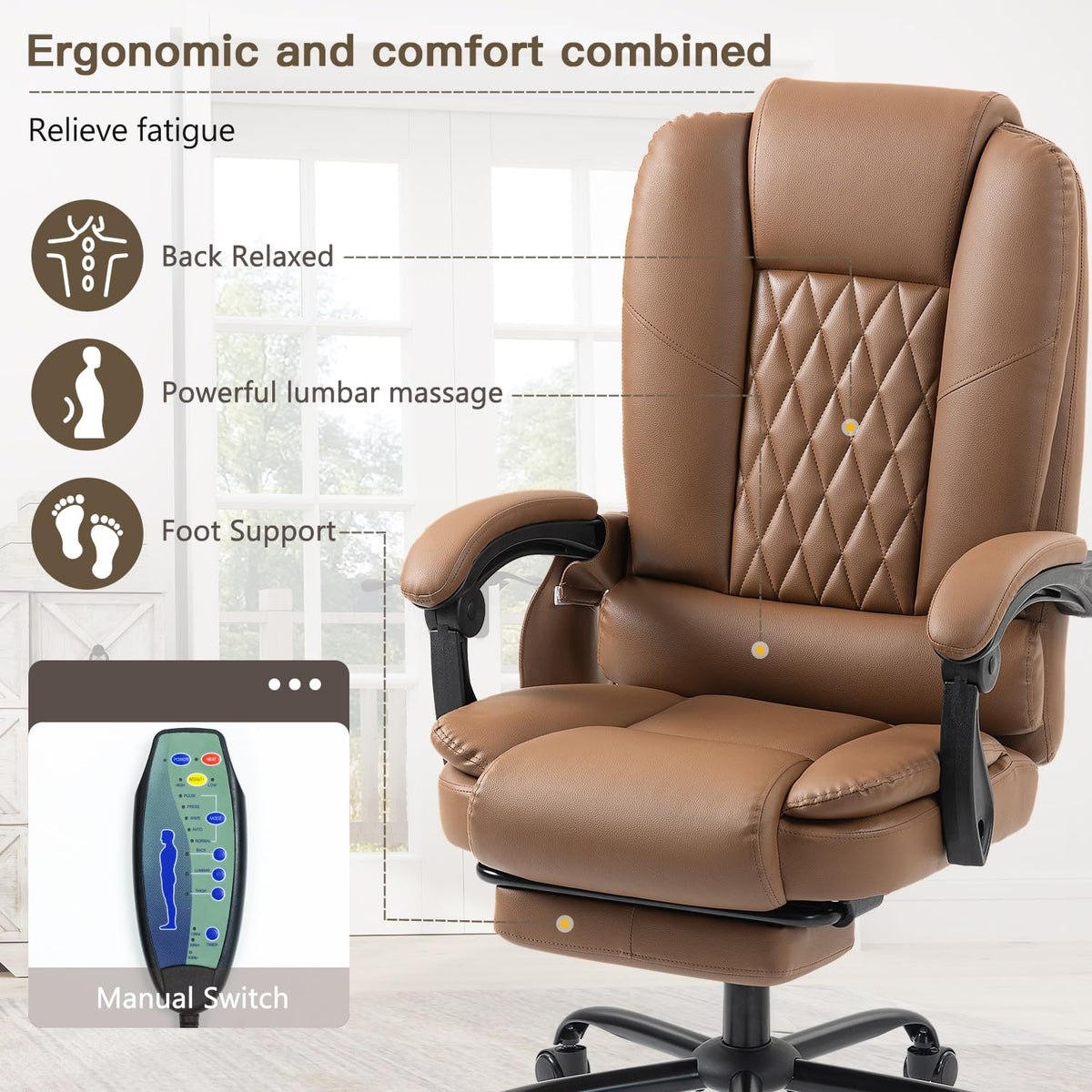 HOMREST 6 point heated massage gallery