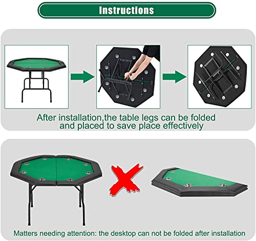 HOMREST octagon poker table foldable gallery
