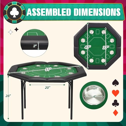 HOMREST 8 player poker table gallery