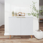 HOMREST modern fluted buffet cabinet gallery