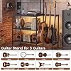 HOMREST 5-tier vinyl record player stand with guitar stand and charging station product image 8