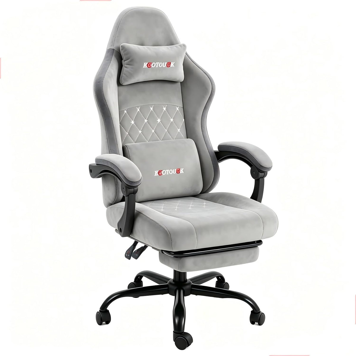 HOMREST gray fabric ergonomic high main