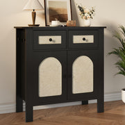 HOMREST rattan cabinet with storage main