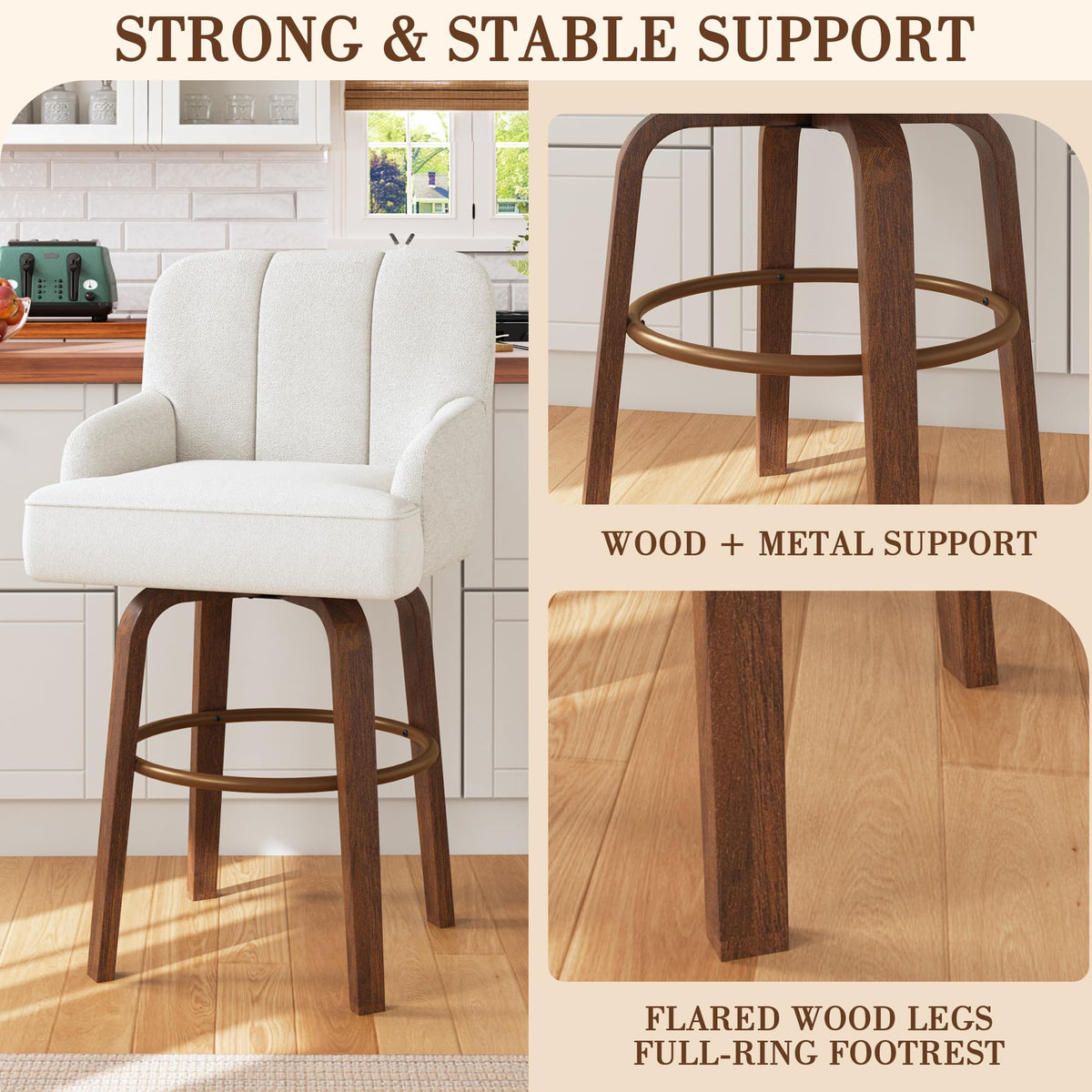 HOMREST swivel counter height bar gallery