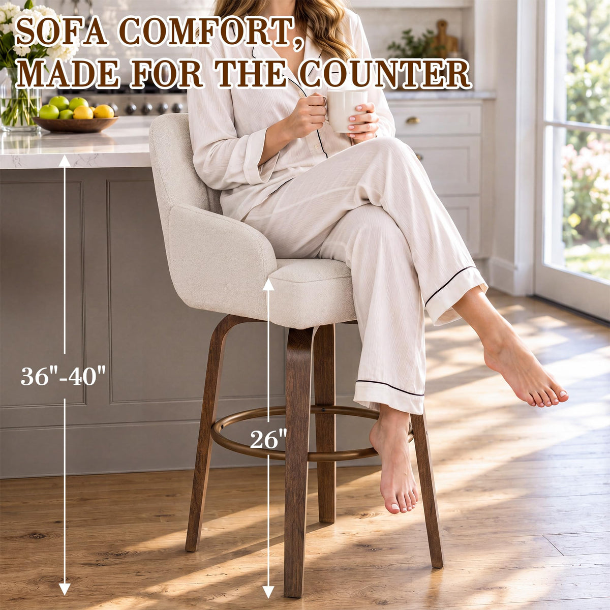 HOMREST swivel counter height bar gallery