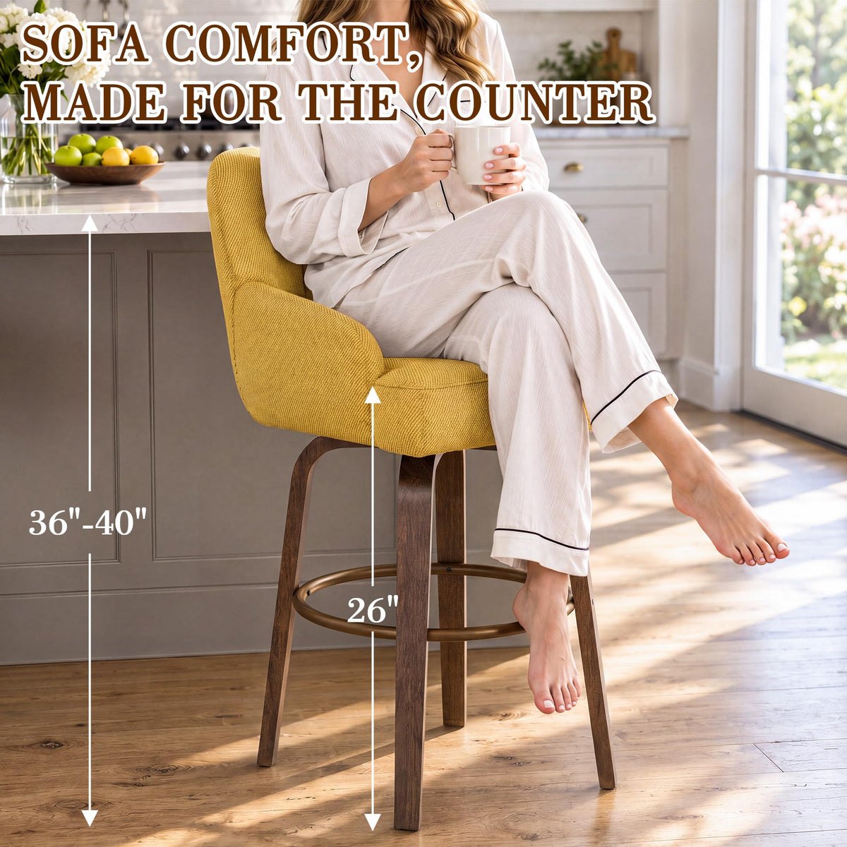 HOMREST swivel counter height bar gallery