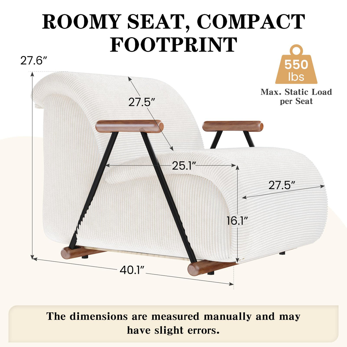 HOMREST vintage corduroy accent chair gallery