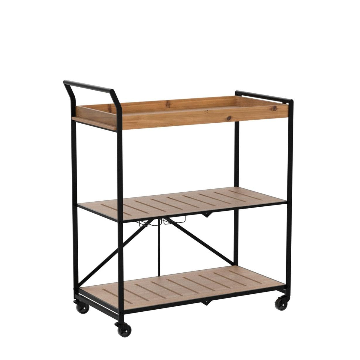 HOMREST folding bar cart kitchen gallery