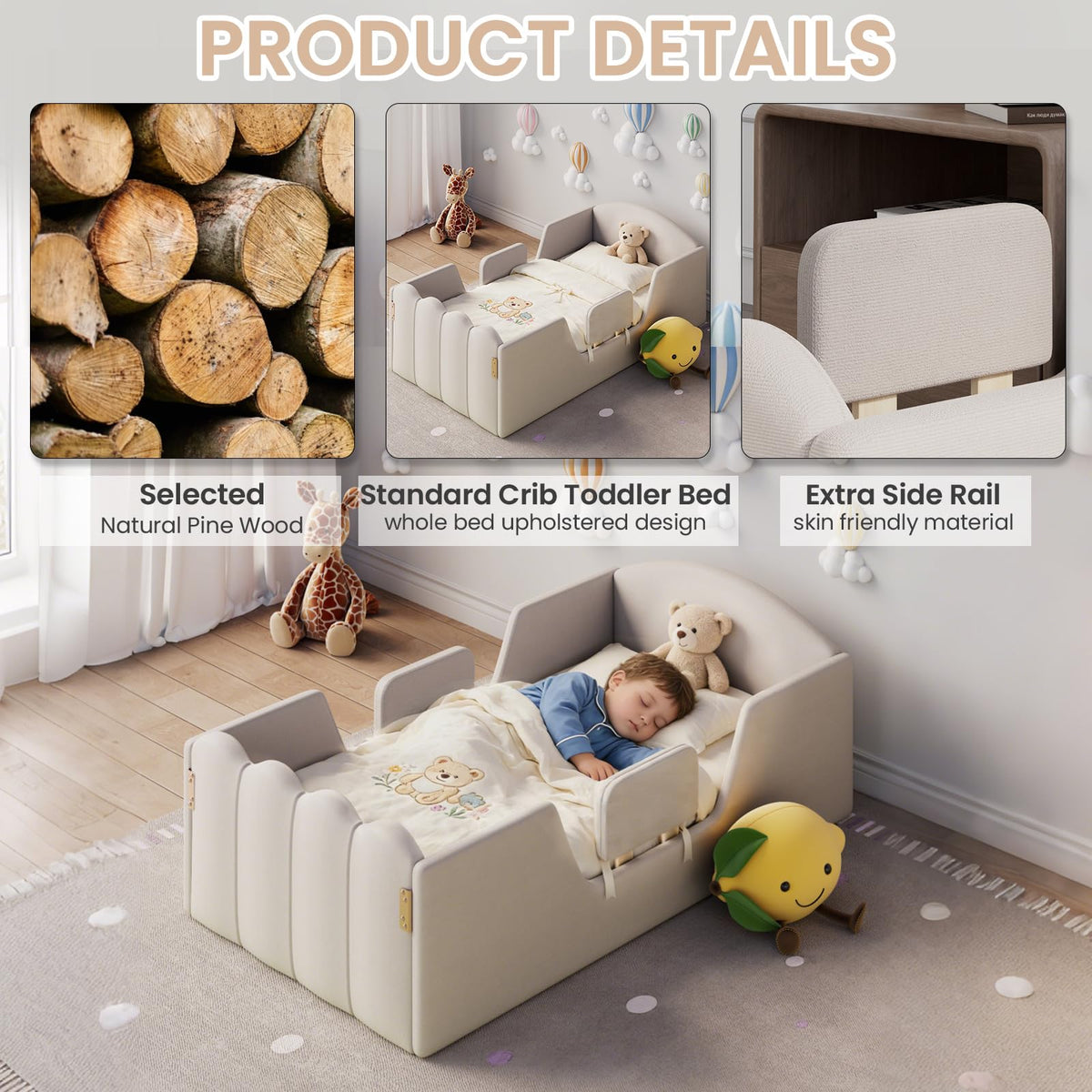 HOMREST toddler bed reinforced 10 gallery