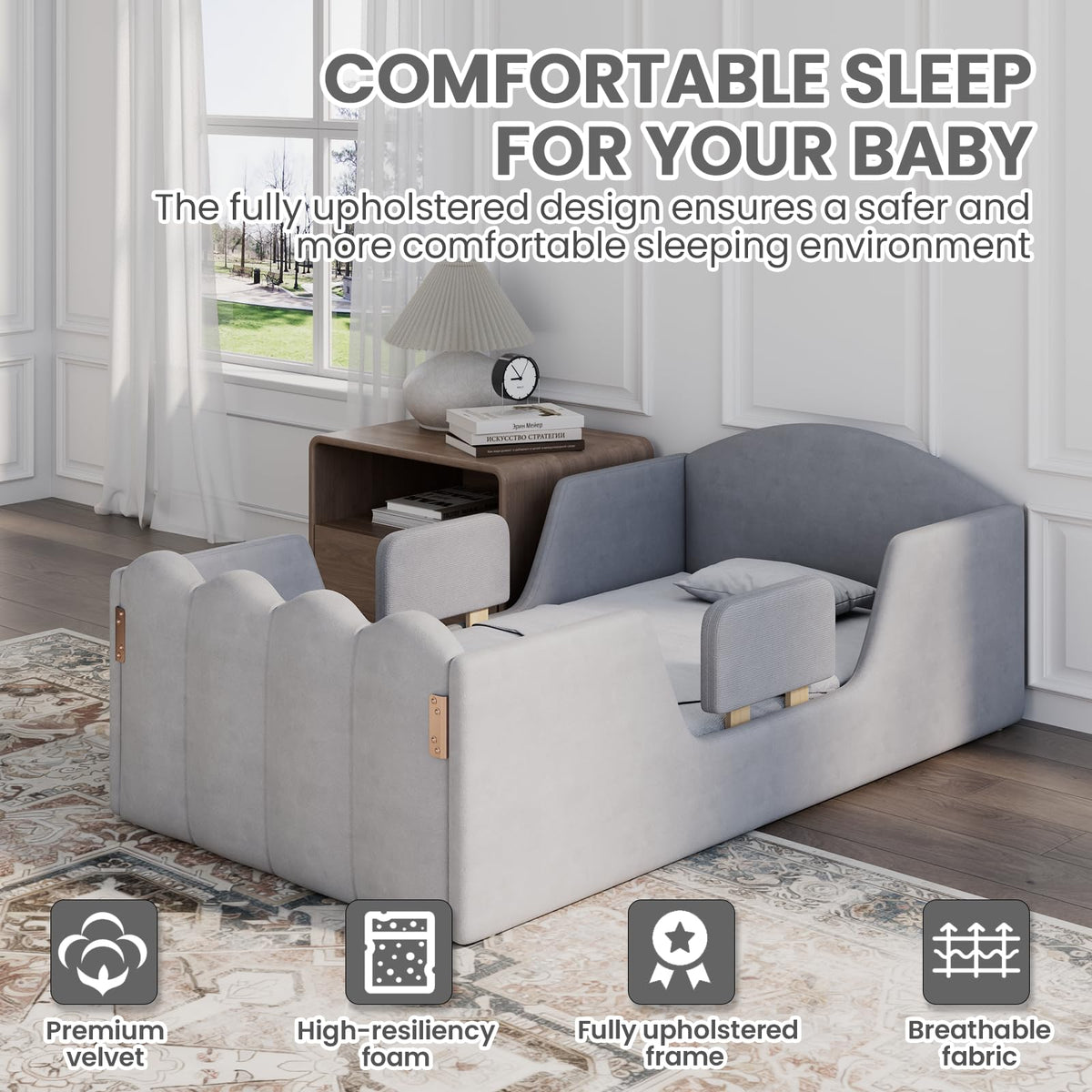 HOMREST toddler bed reinforced 10 gallery