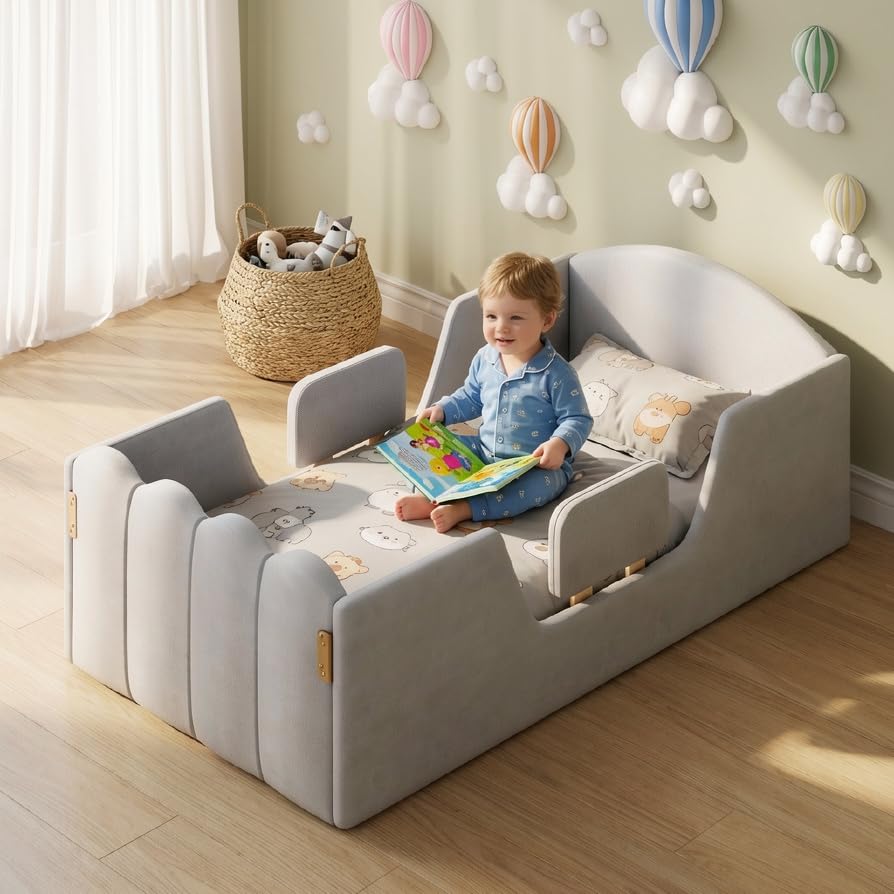 HOMREST toddler bed reinforced 10 main