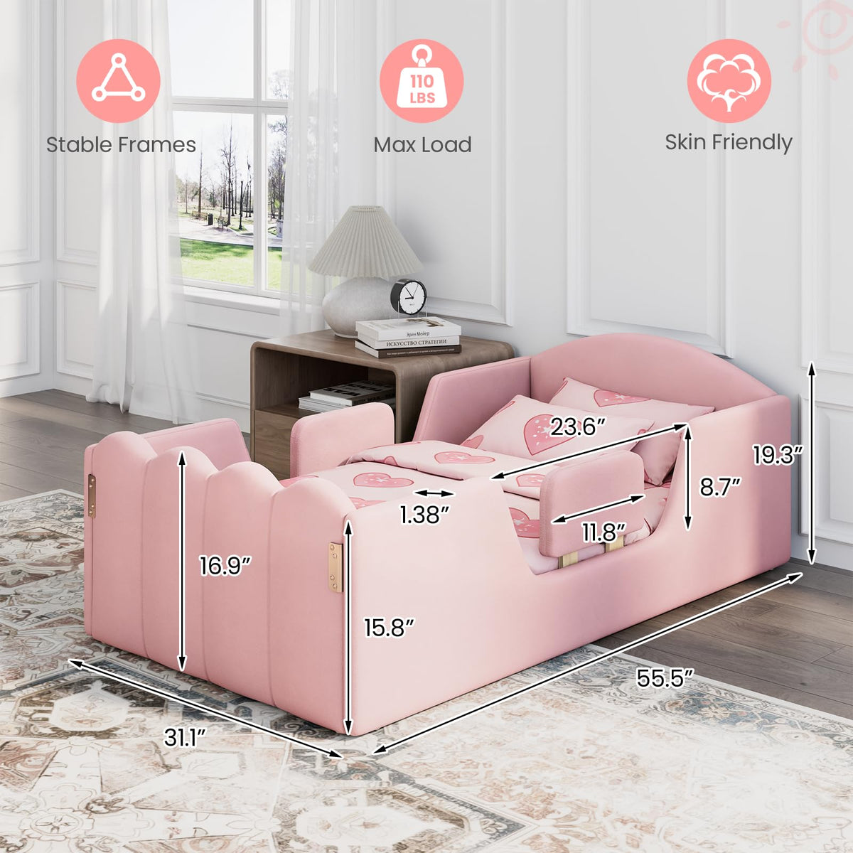 HOMREST toddler bed reinforced 10 gallery