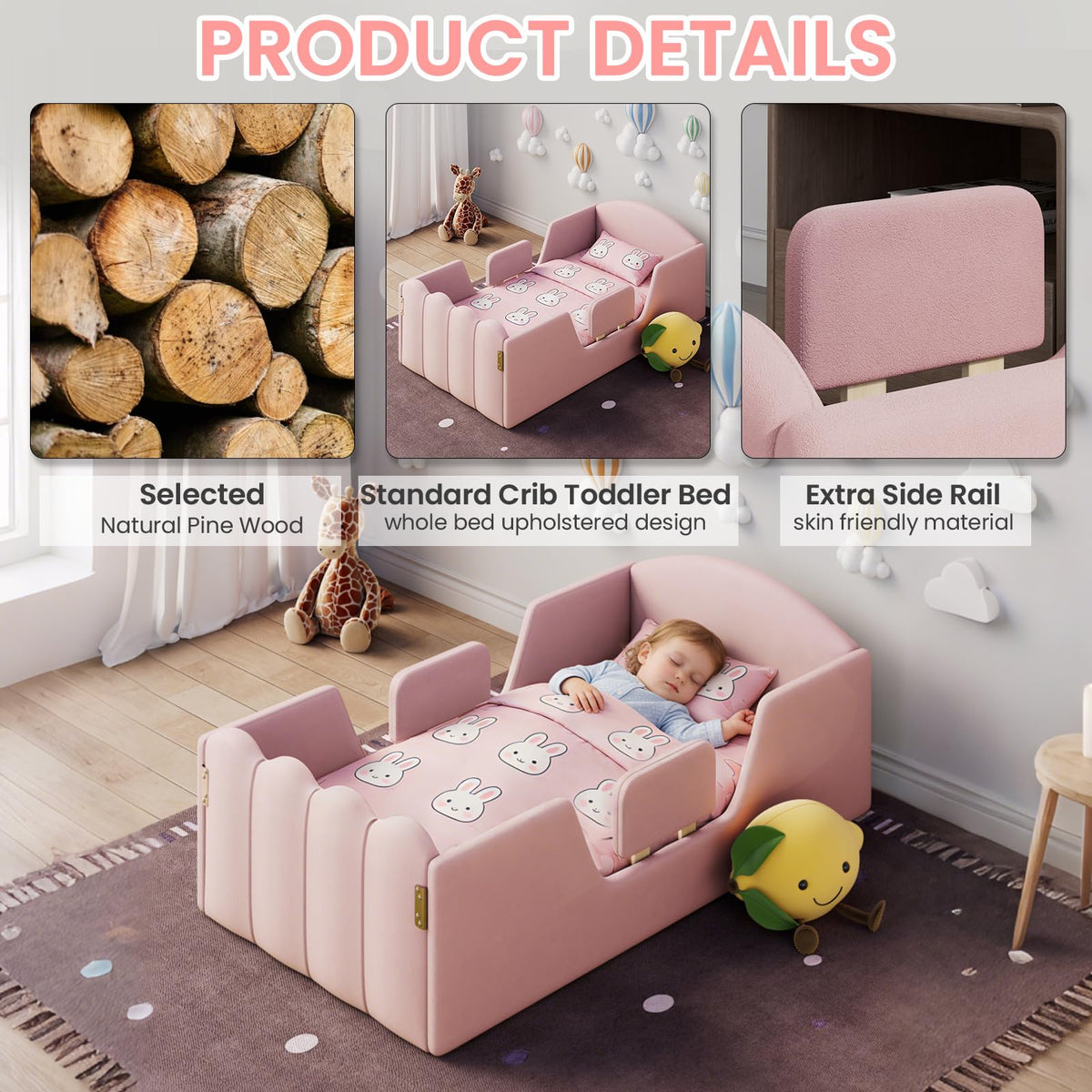 HOMREST toddler bed reinforced 10 gallery