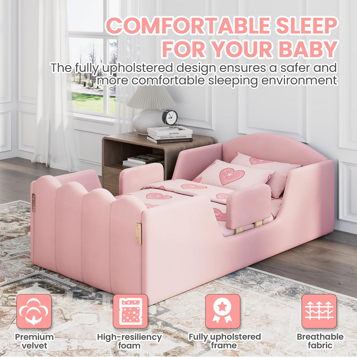HOMREST toddler bed reinforced 10 gallery