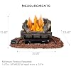HOMREST 20 inch propane fireplace logs product image 4
