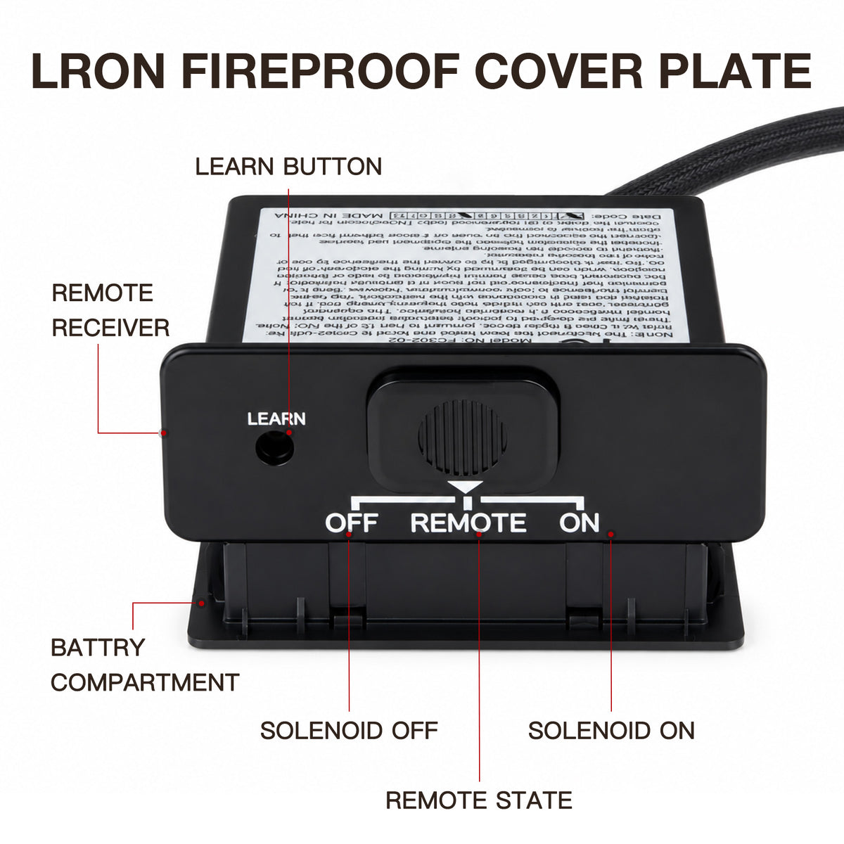 HOMREST 24 inch black LP propane ventless fireplace logs product image 6