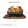 HOMREST 24 inch ventless fireplace logs product image 4
