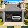 HOMREST 12x24 gray heavy duty carport product image 7