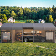HOMREST 13x24 gray heavy duty carport product image 2