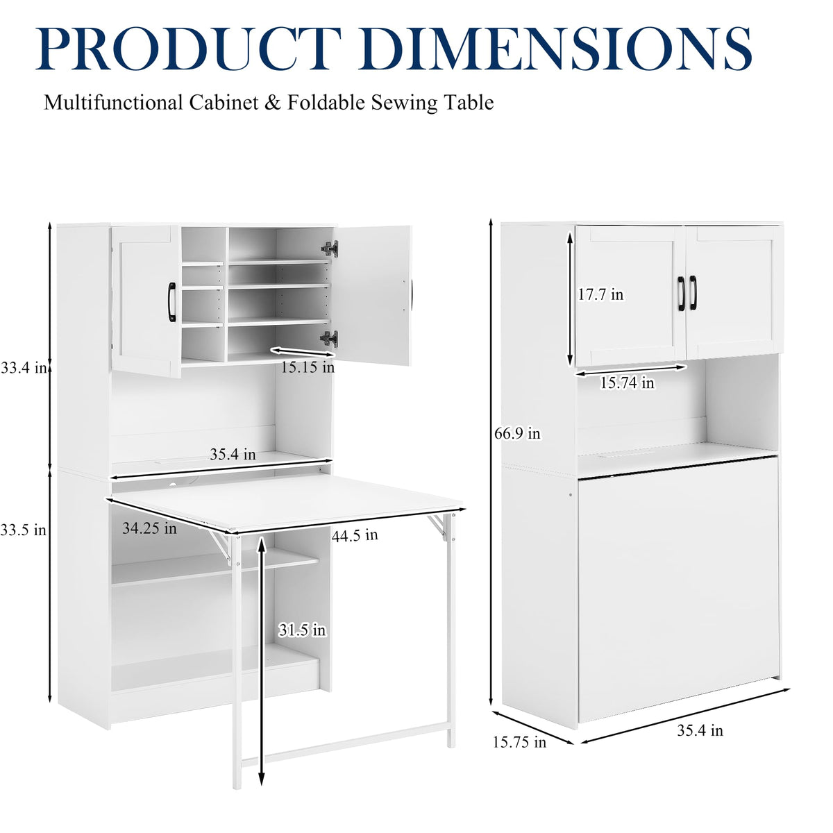 HOMREST foldable sewing craft table gallery
