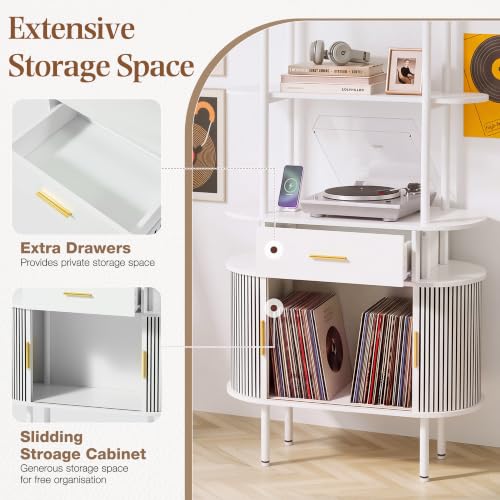 HOMREST arched bookshelf 71 tall gallery