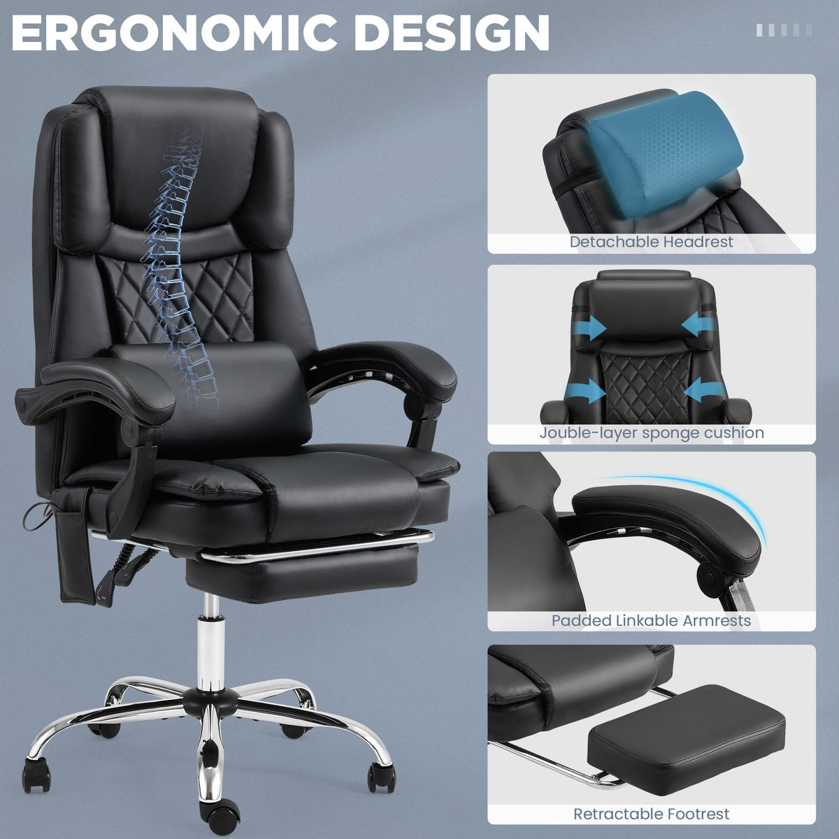 HOMREST 3d kneading massage office gallery