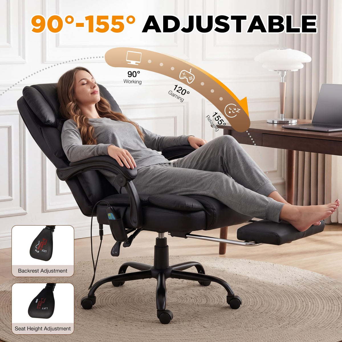 HOMREST vibration massage heated office gallery