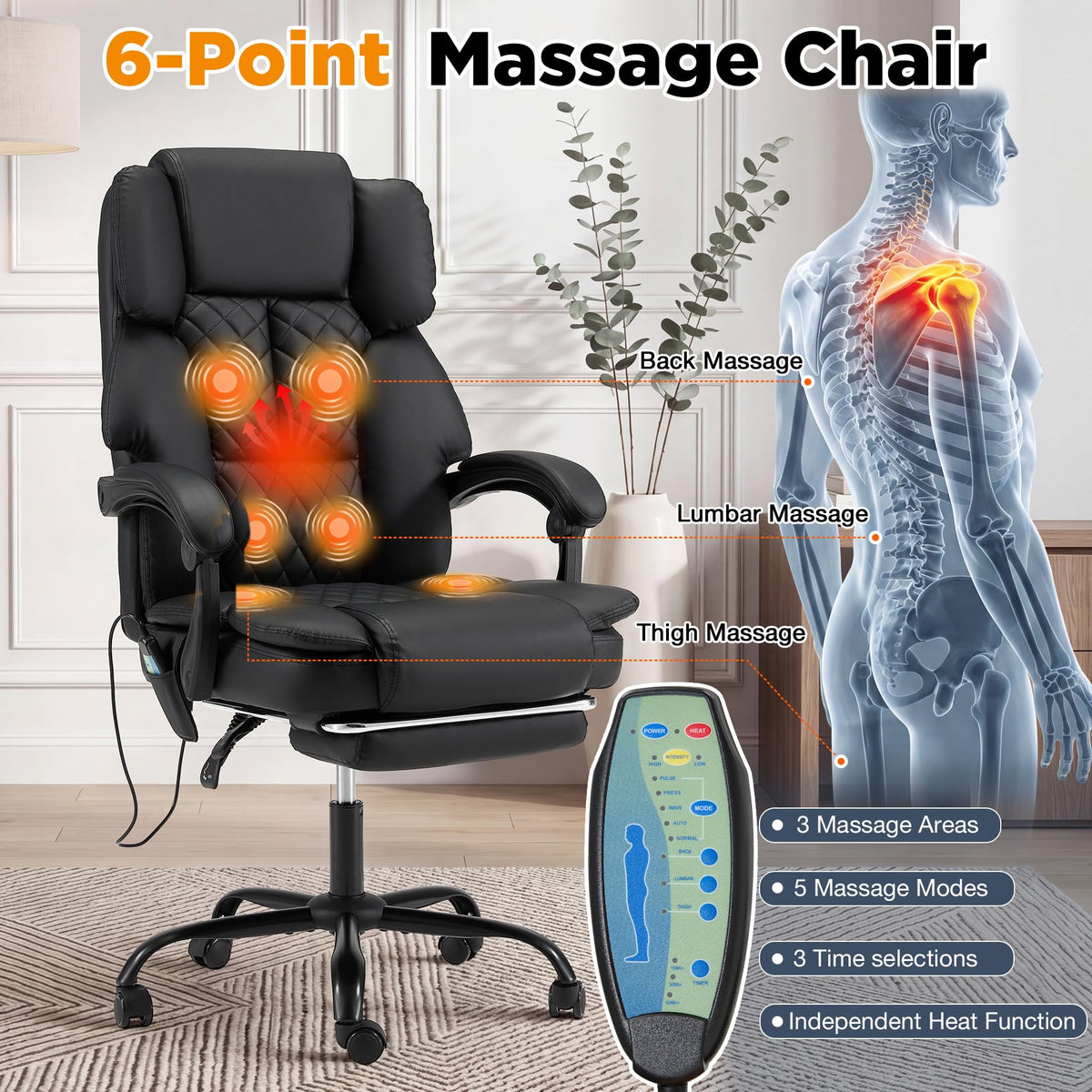 HOMREST vibration massage heated office gallery