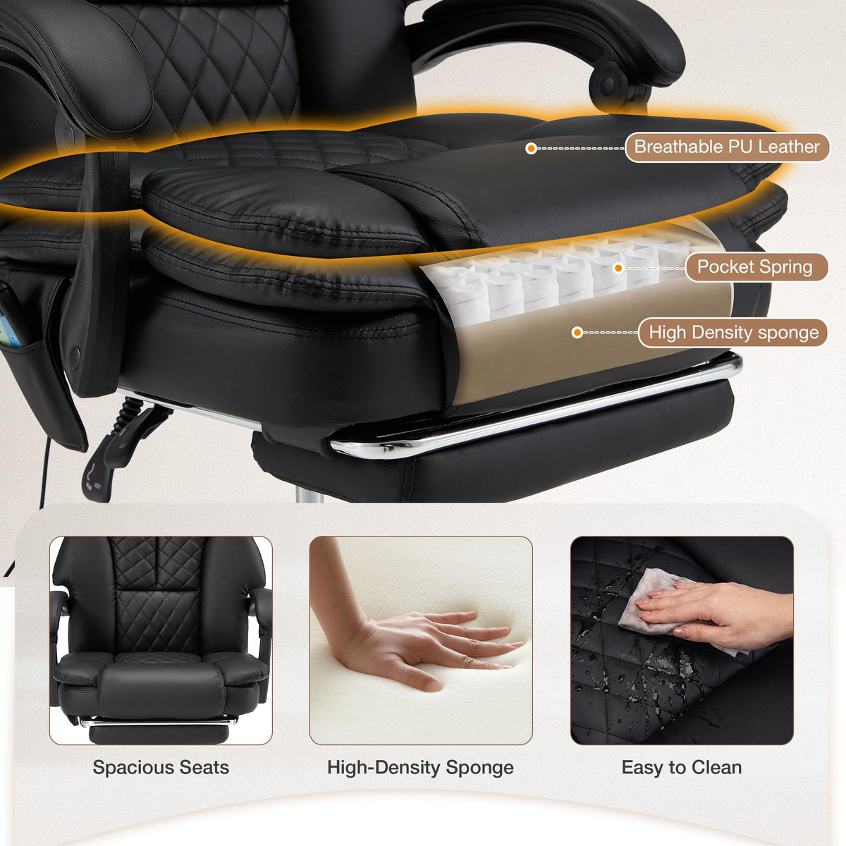 HOMREST vibration massage heated office gallery