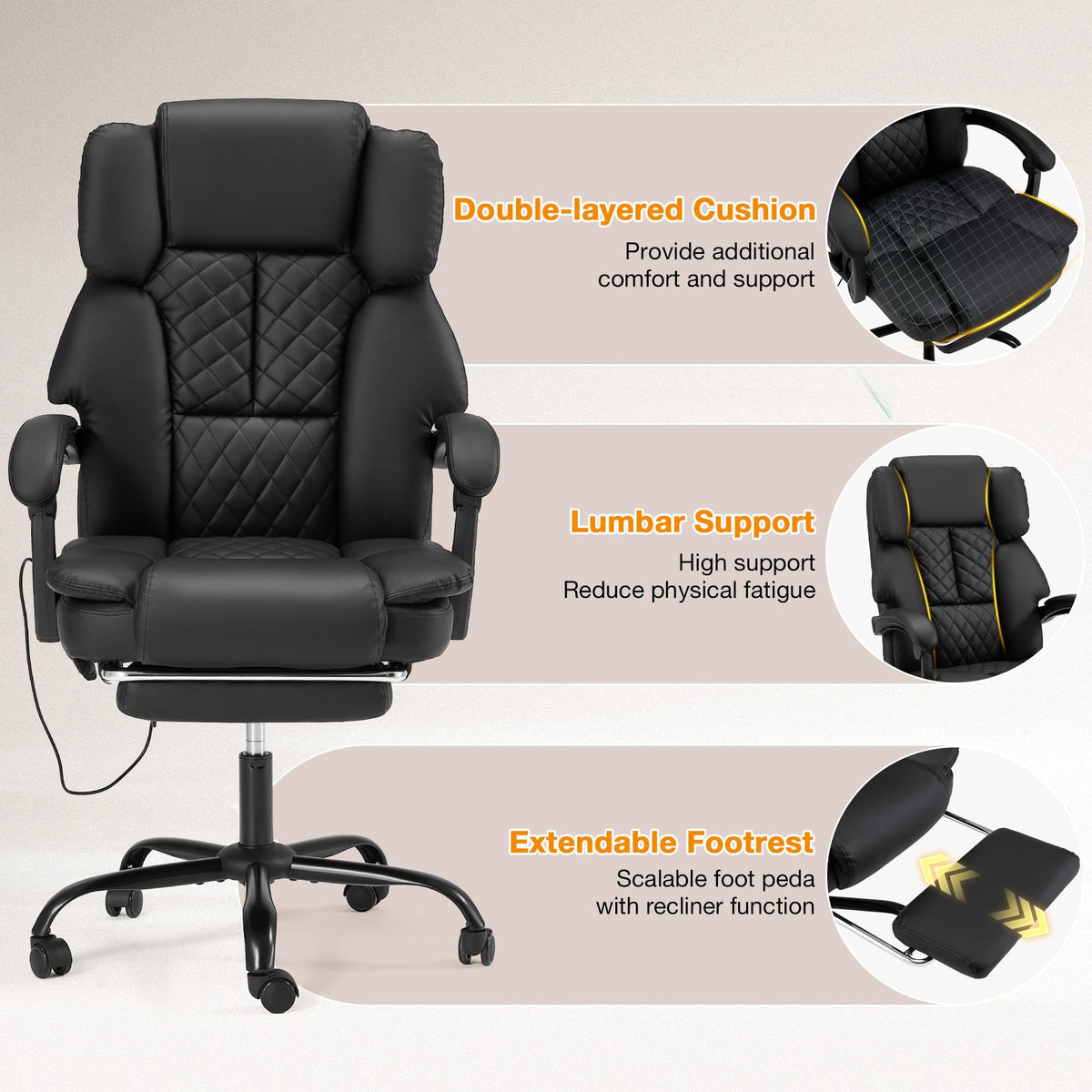 HOMREST vibration massage heated office gallery