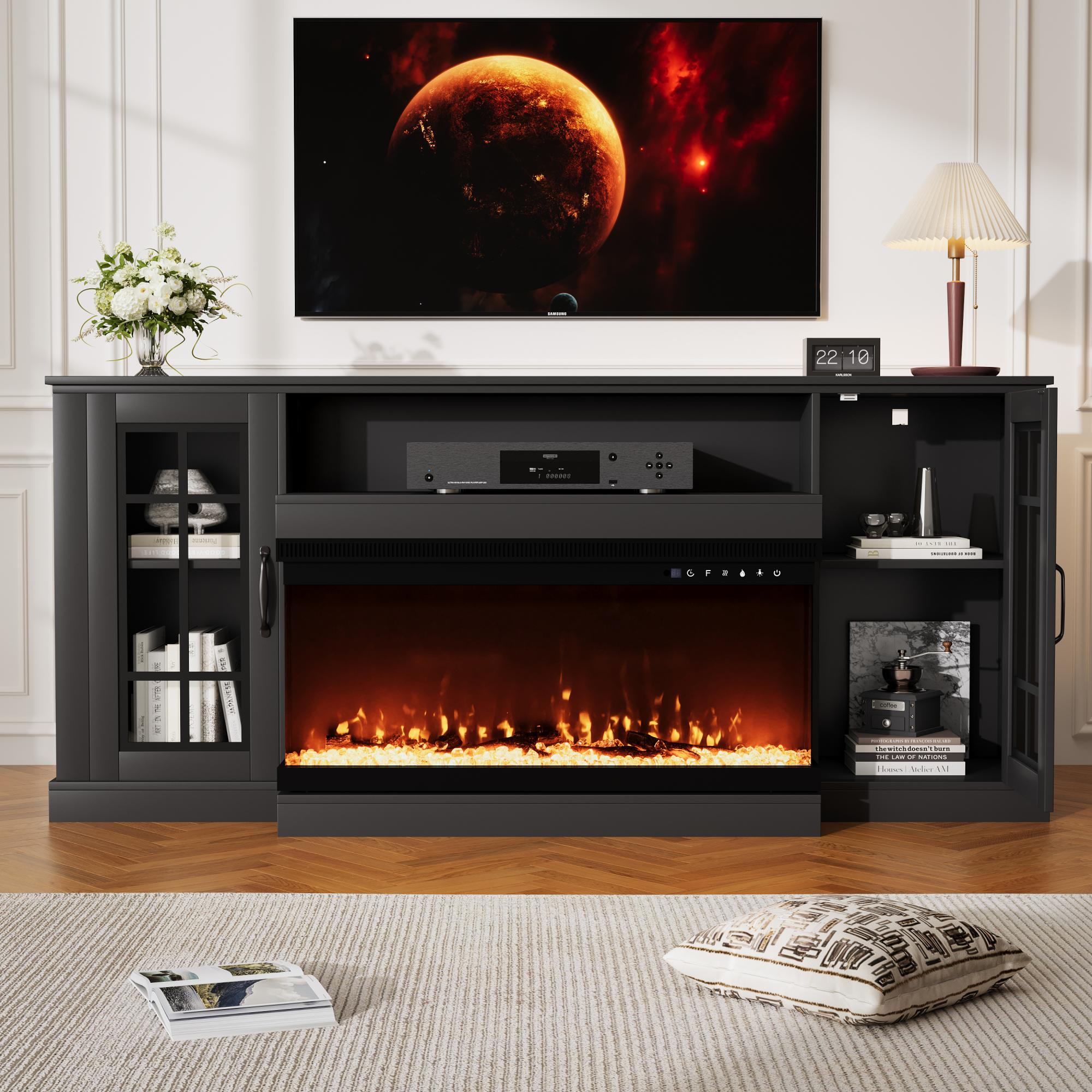electric-fireplace-&-tv-stand​