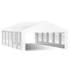 HOMREST 16x32 Ft Heavy Duty Party Tent Gazebo For Events Weddings BBQs Removable Sidewall Windows Storage Bags Included White
