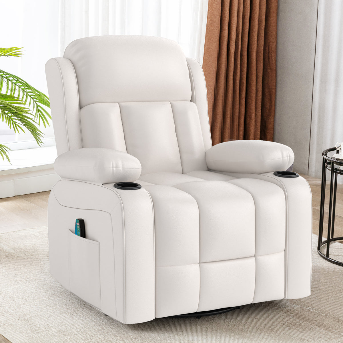 White massage recliner product image 7