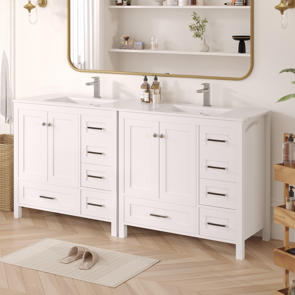 36-inch white bathroom vanity product image 13