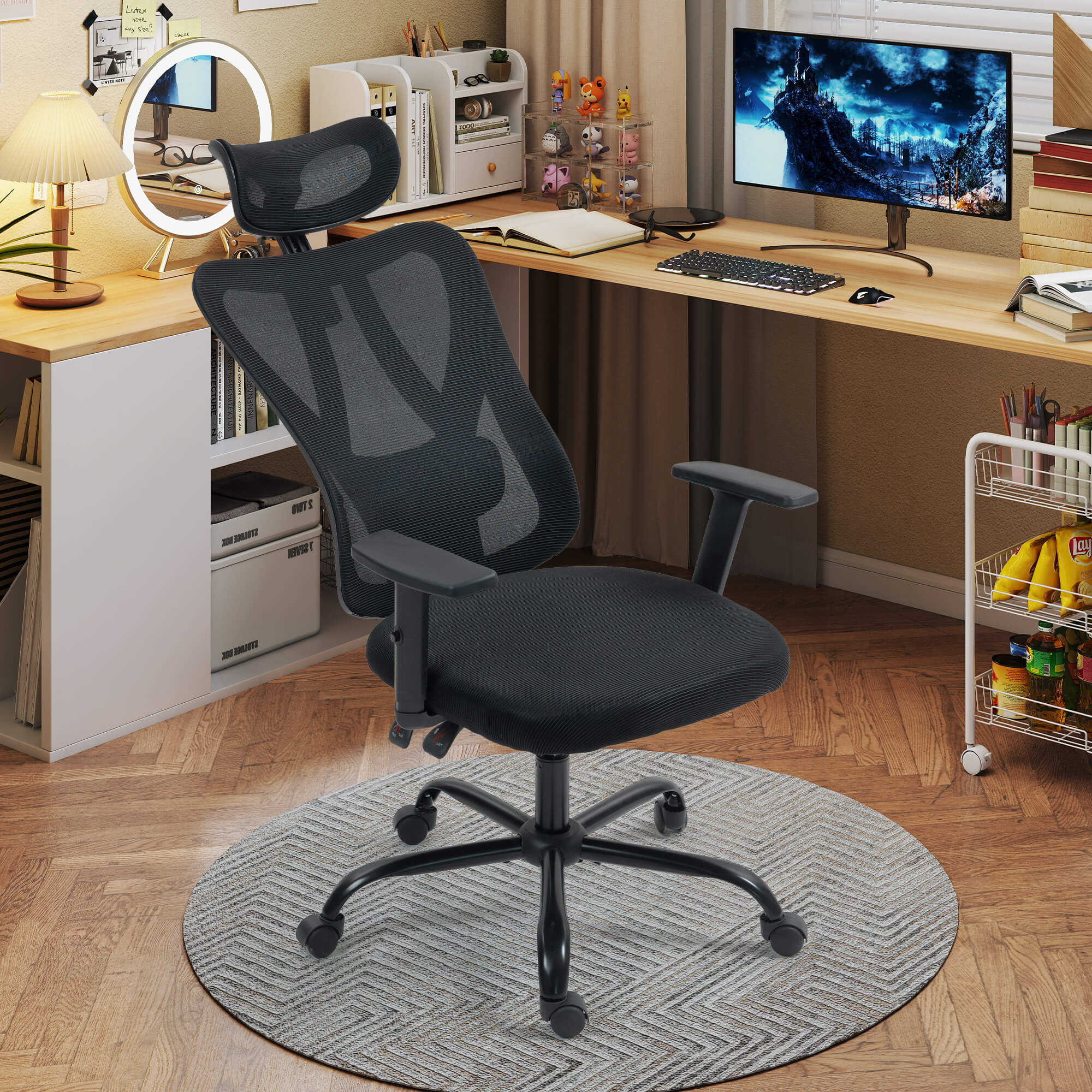 Homrest High-Back Ergonomic Mesh Office Chair – Black