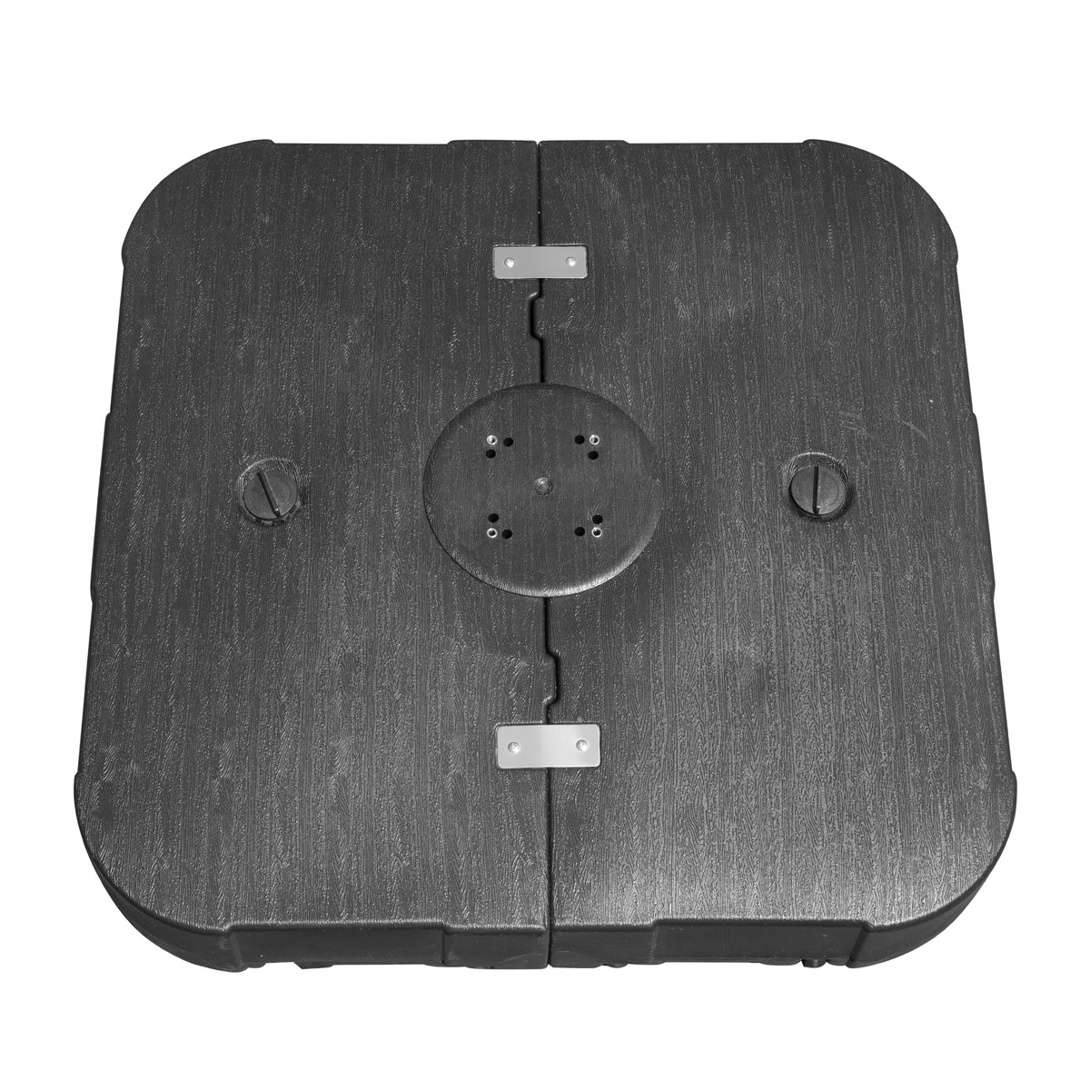 HOMREST 35.5" Patio Square Umbrella Base with Wheels, Heavy Duty Stand for Large Offset & Cantilever Umbrellas, Holds Up to 440 lbs with Water, Perfect for Outdoor Use