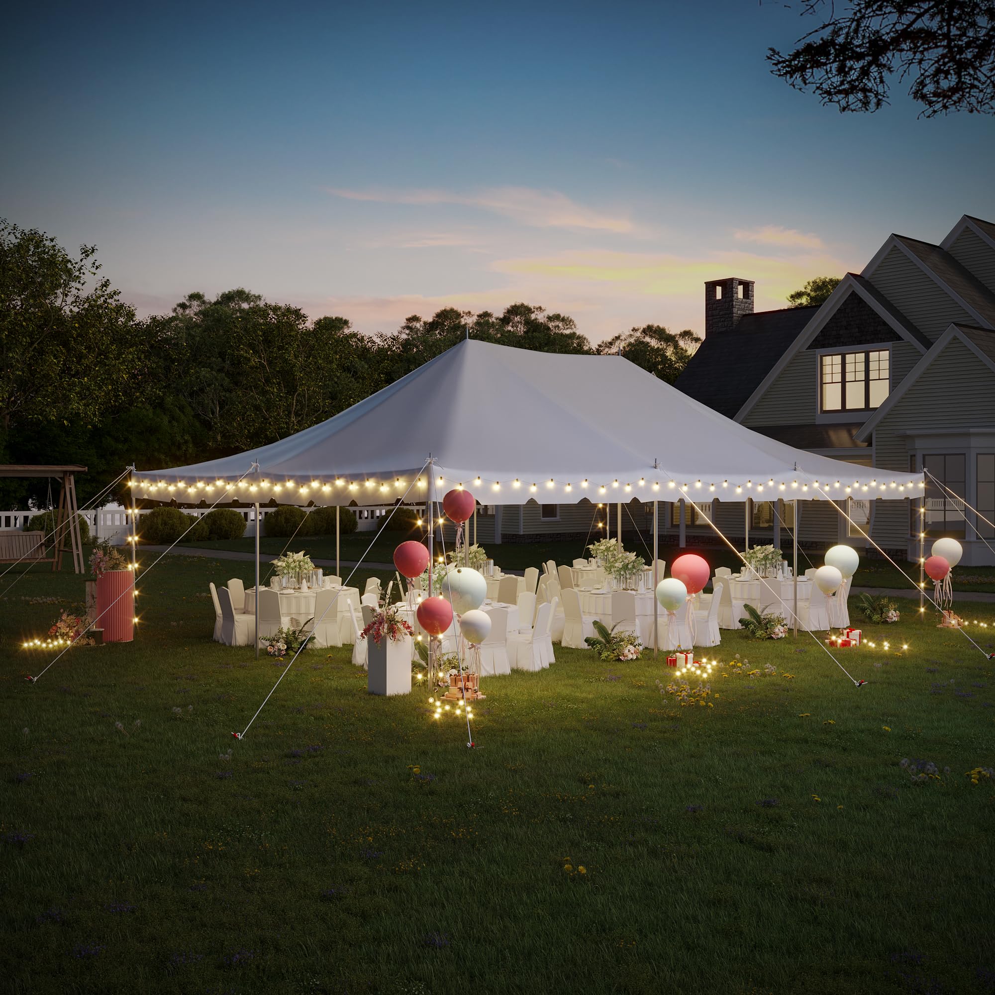 HOMREST 20x30 Canopy Pole Tent