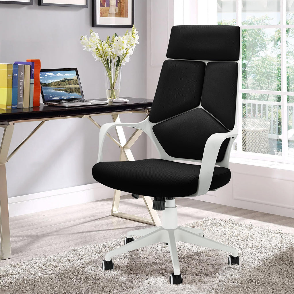 Homrest Office Computer Desk Chair with Wheels and Adjustable Swivel Rolling for Home Office, Black - LIMITED TIME SALE!