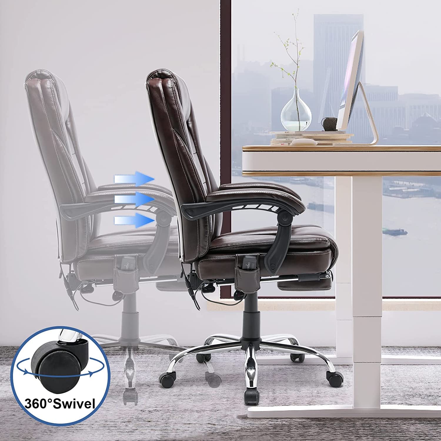 executive-brown-leather-office-chair​