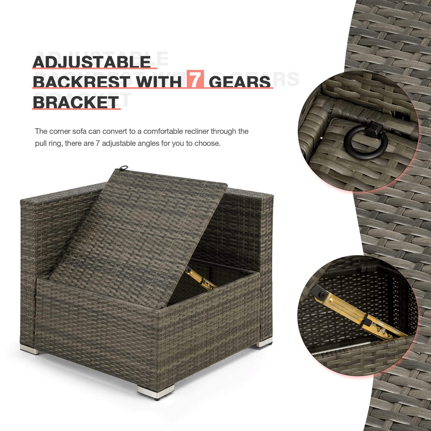 Storage coffee table, brown | Homrest furniture