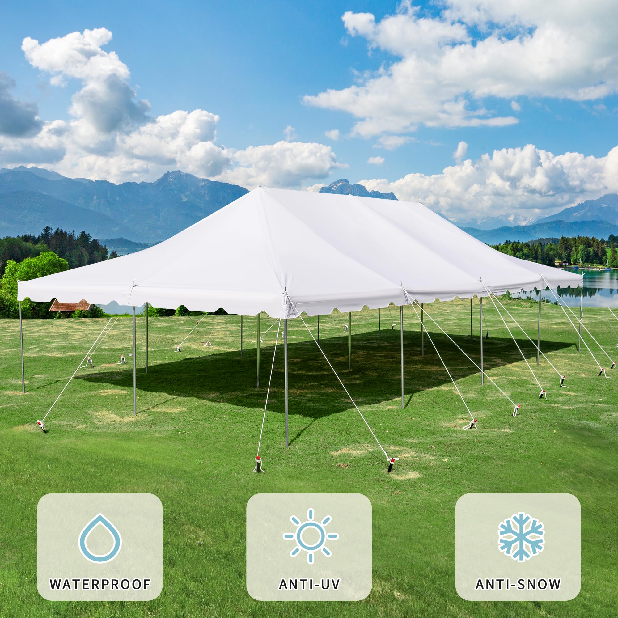HOMREST 20x40 Large Canopy Tent
