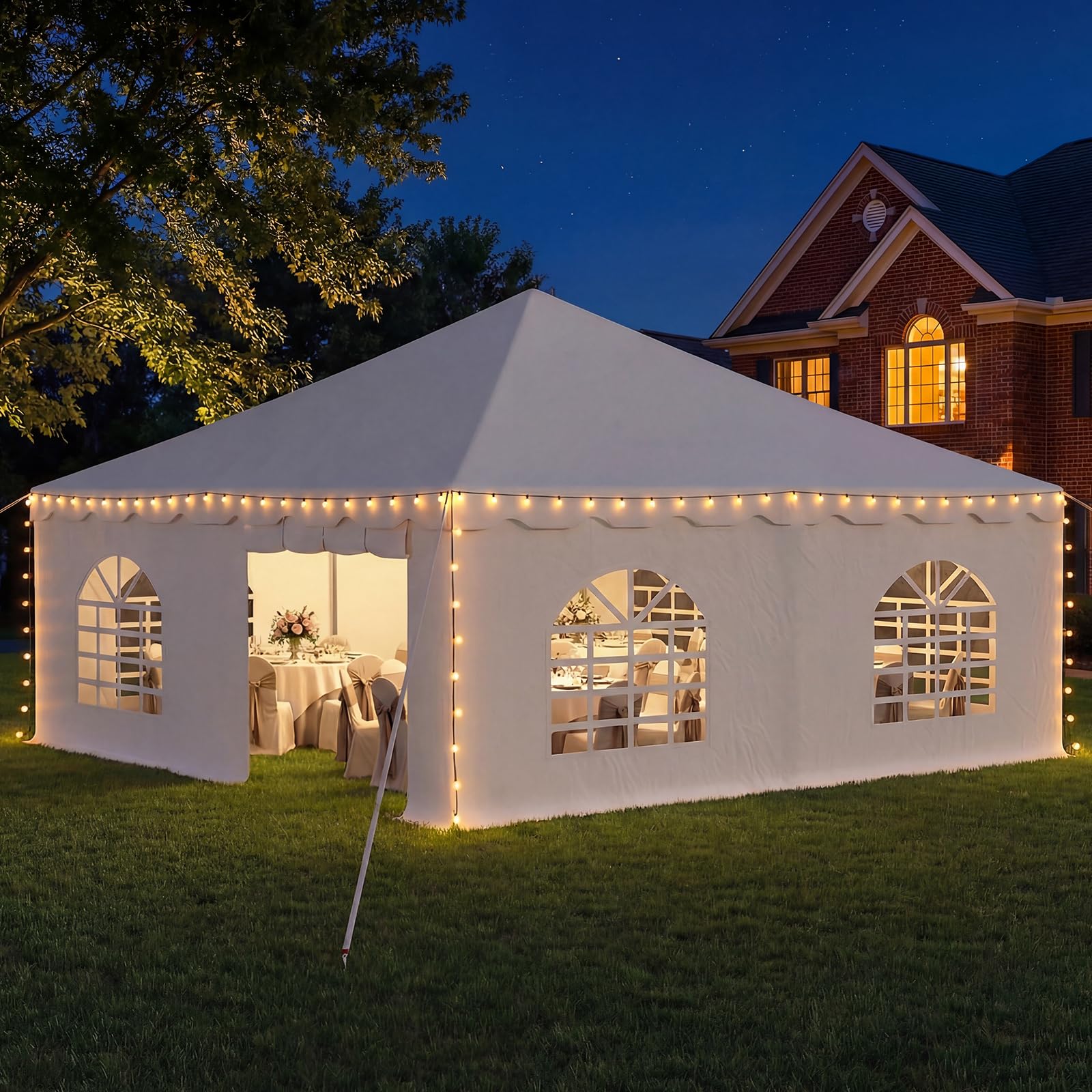 HOMREST 20x20ft 350G PVC Sidewalls (Please check with customer service before purchasing to confirm compatibility)