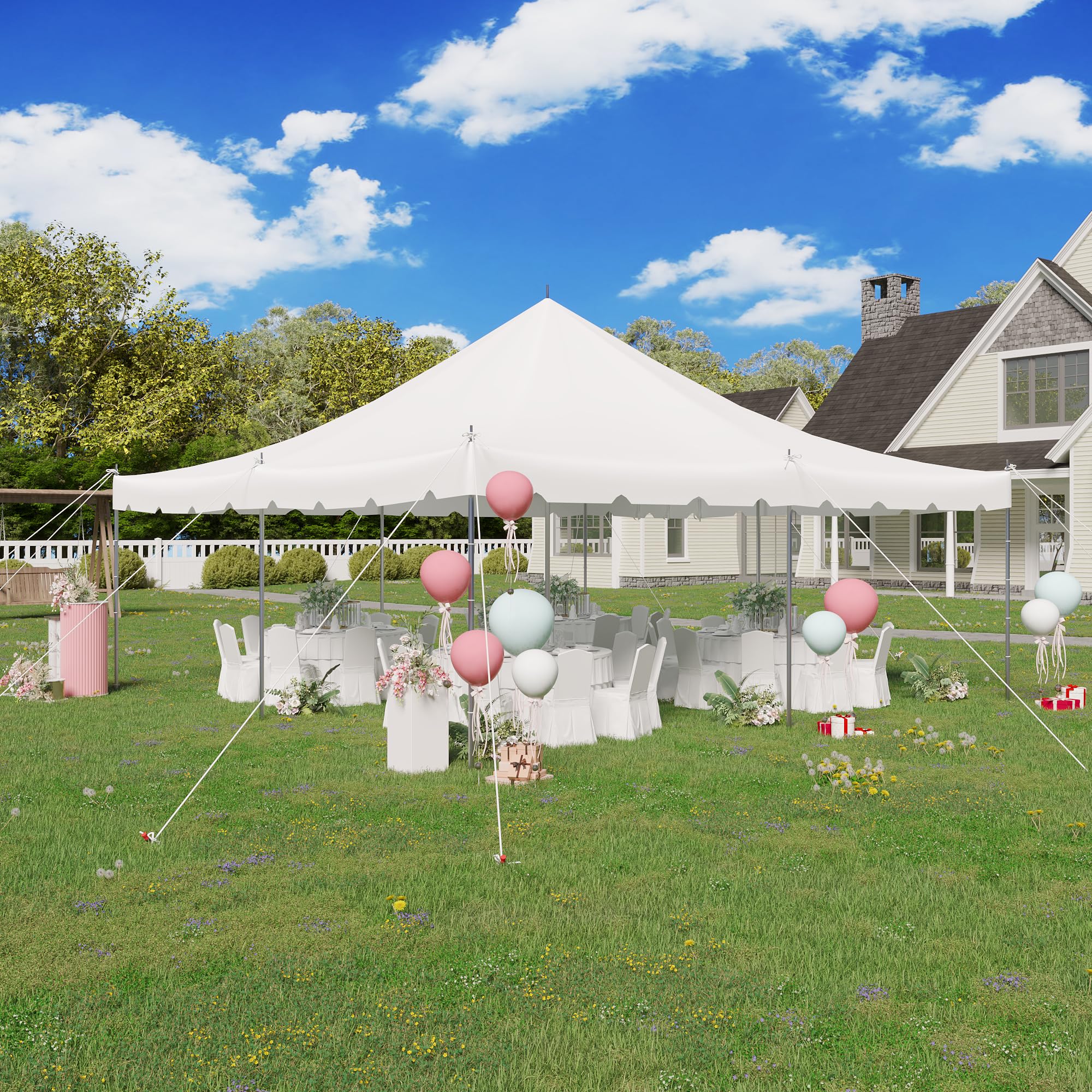HOMREST 20x20 Canopy Pole Tent