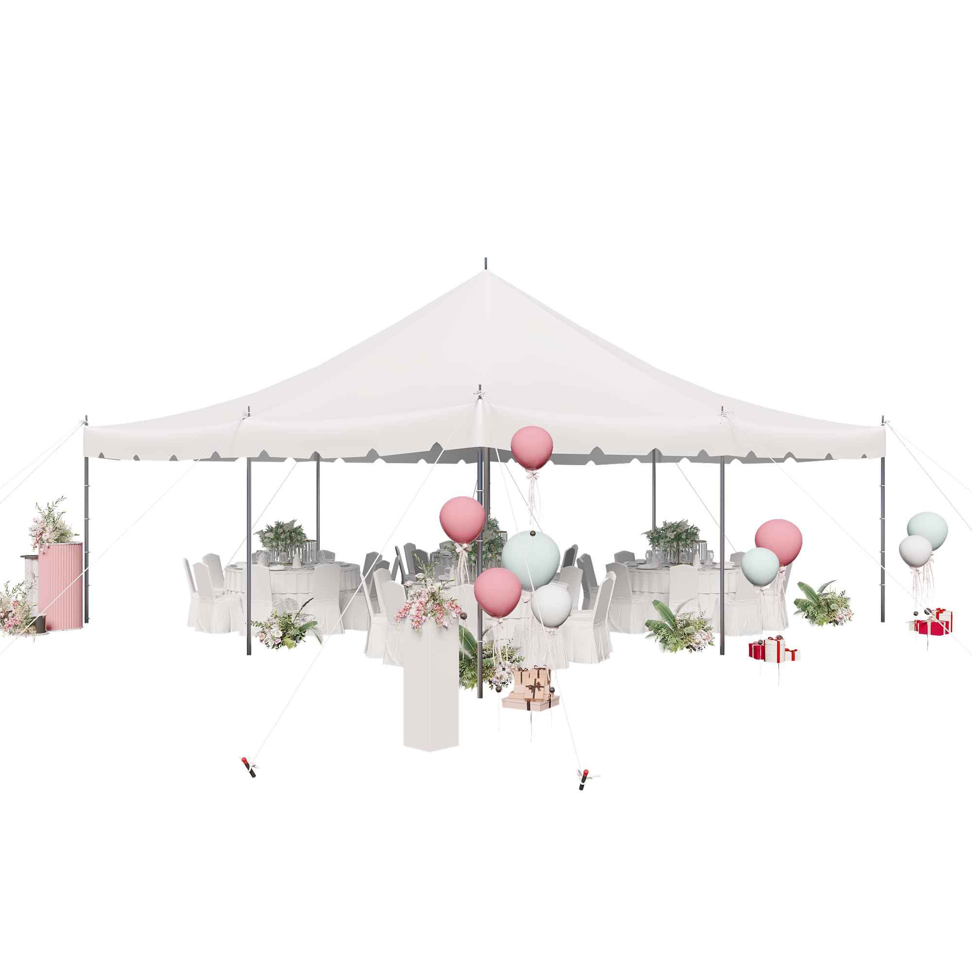 HOMREST 20x20 Canopy Pole Tent