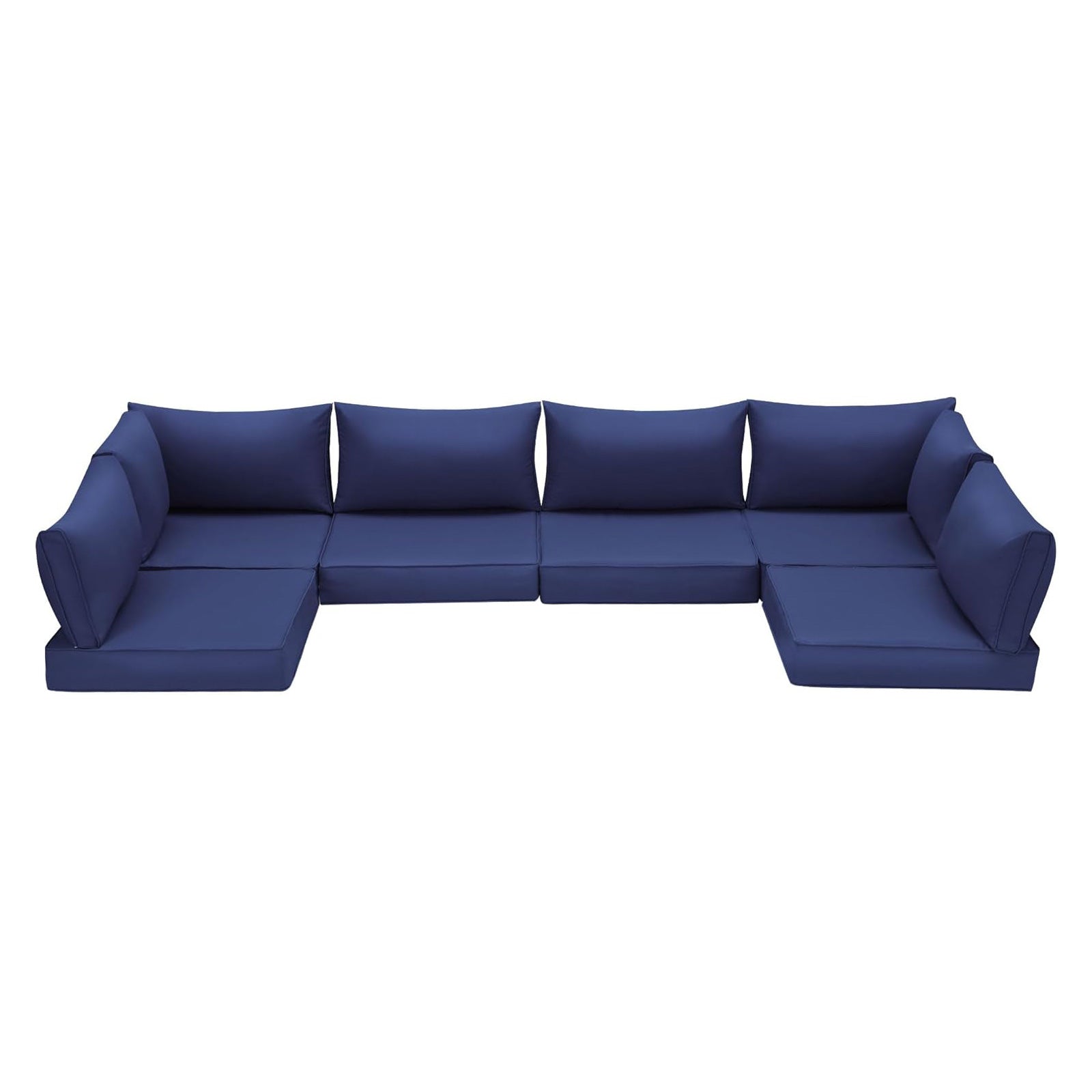 Outdoor Replacement Cushions for 6-Seat Patio Conversation Sets, Dark Blue | Homrest
